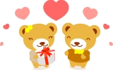 バレンタイン　熊.gif